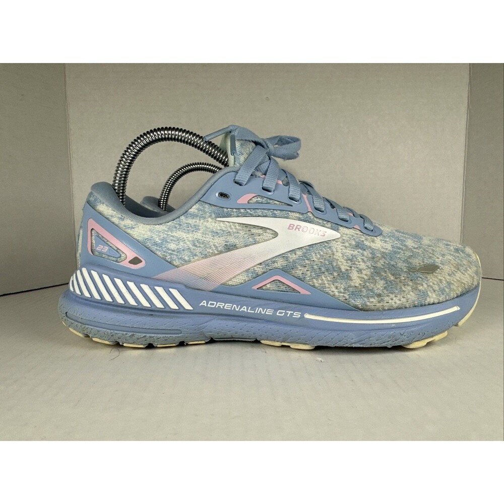 Brooks Adrenaline GTS 23 Running Shoes Sneakers Womens Size 9 Blue Open Air Pink